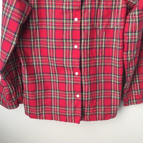 L.L. Bean Plaid Button down shirt - Picture 3 of 5
